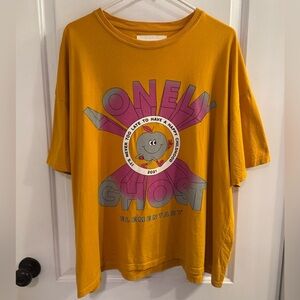 Lonely Ghost Elementary Gold Apple Graphic Short Sleeve Boxy Tee One Size